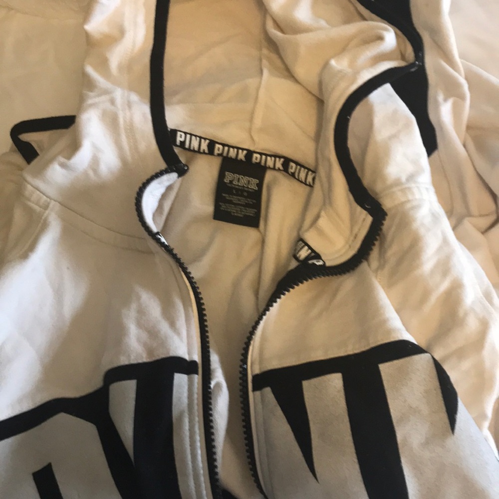 pink victoria secret zip up
